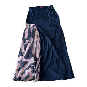 Save the Queen new with tags maxi skirt, size S. Navy blue and Pink w/ stiching.